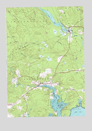 Whitneyville, ME USGS Topographic Map