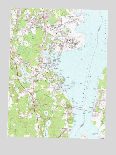 Wickford, RI USGS Topographic Map