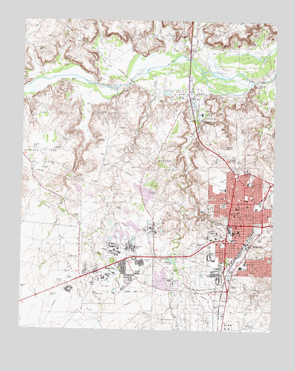 Borger, TX USGS Topographic Map
