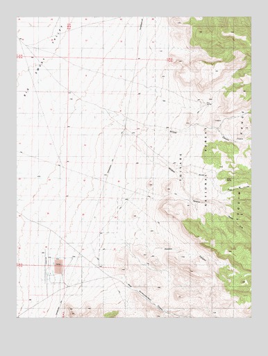 Wildcat Canyon, NV USGS Topographic Map