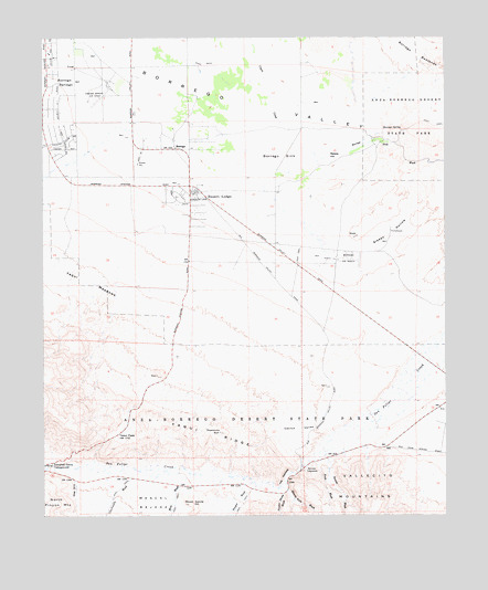 Borrego Sink, CA USGS Topographic Map