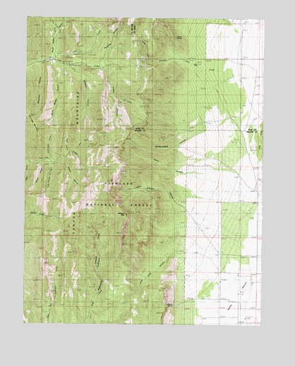 Williams Peak, UT USGS Topographic Map