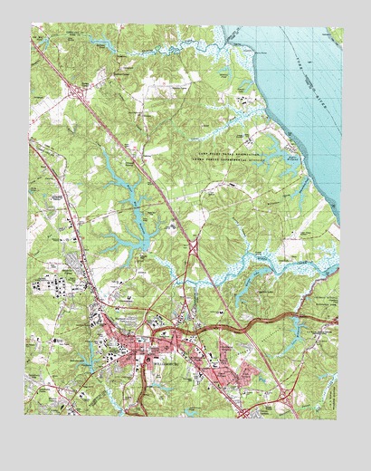 Williamsburg, VA USGS Topographic Map