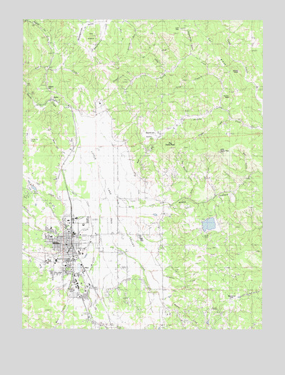 Willits, CA USGS Topographic Map