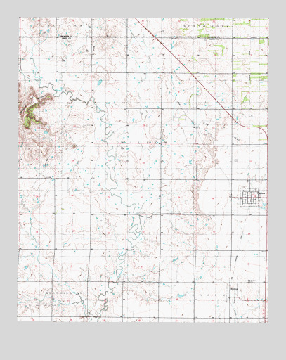 Willow, OK USGS Topographic Map