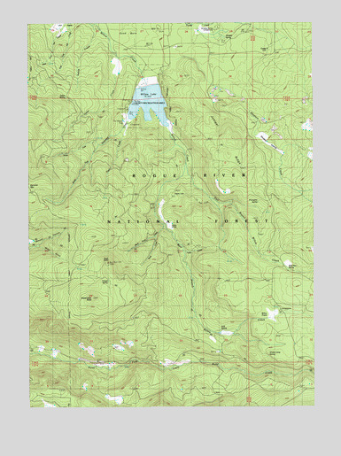 Willow Lake, OR USGS Topographic Map