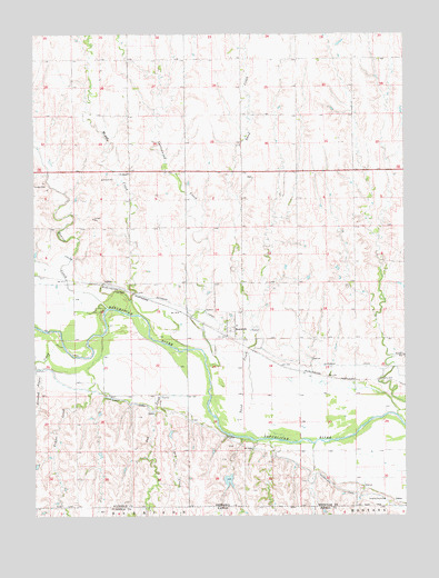 Bostwick, NE USGS Topographic Map