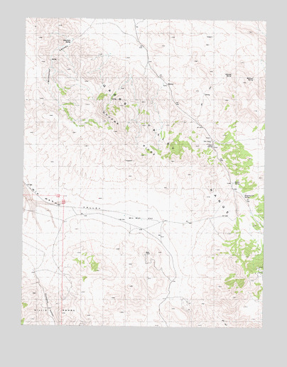 Win Wan Flat, NV USGS Topographic Map