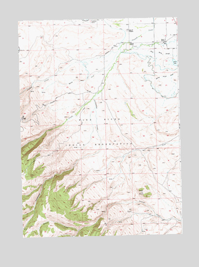 Wind River, WY USGS Topographic Map