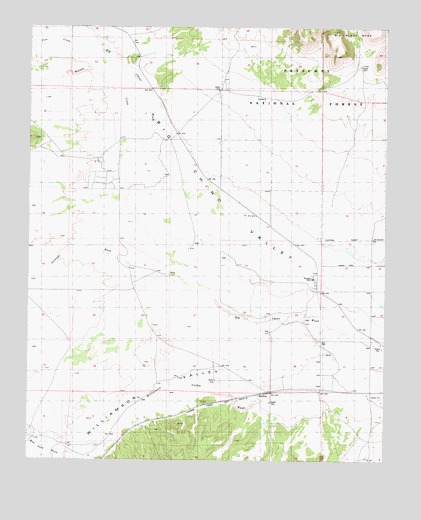 Wineglass Ranch, AZ USGS Topographic Map