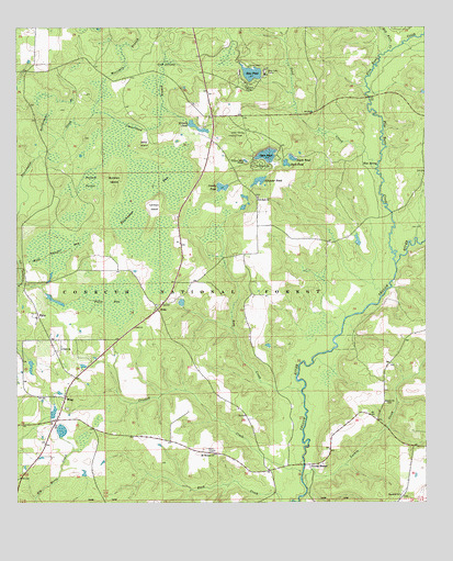 Wing, AL USGS Topographic Map