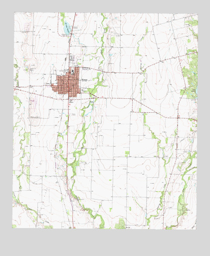 Winters, TX USGS Topographic Map