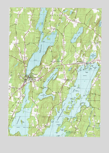 Winthrop, ME USGS Topographic Map
