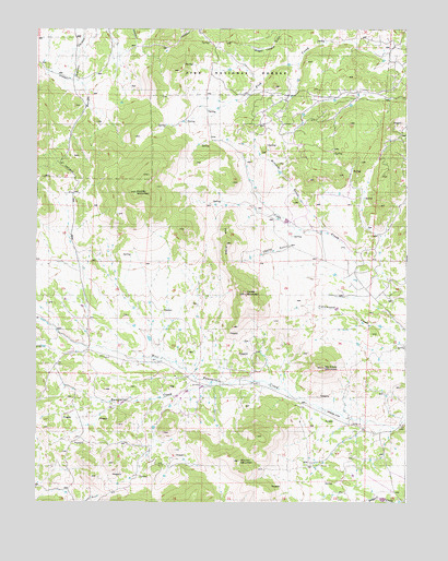 Witcher Mountain, CO USGS Topographic Map