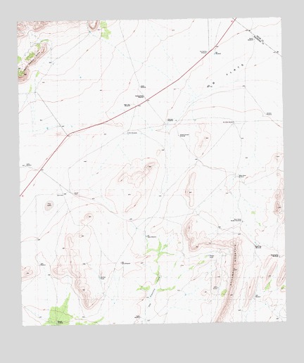 Wolf Camp Hills, TX USGS Topographic Map