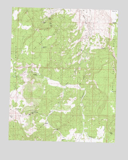 Wolf Hole Mountain West, AZ USGS Topographic Map