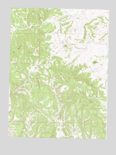 Wolf Mountain, CO USGS Topographic Map