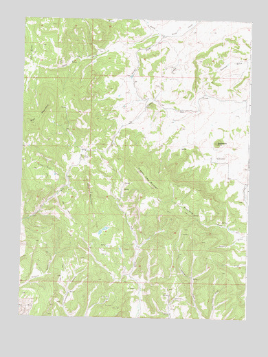 Wolf Mountain, CO USGS Topographic Map
