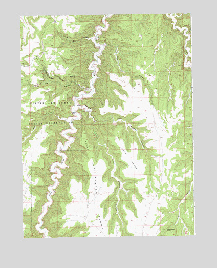 Wolf Point, UT USGS Topographic Map