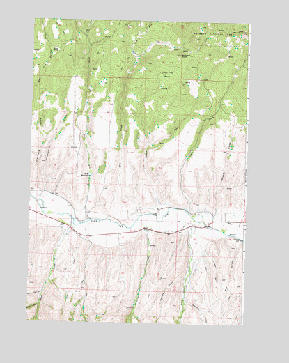 Wolfinger Butte, OR USGS Topographic Map