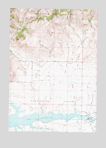 Wolverine Creek, MT USGS Topographic Map
