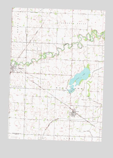 Wood Lake, MN USGS Topographic Map