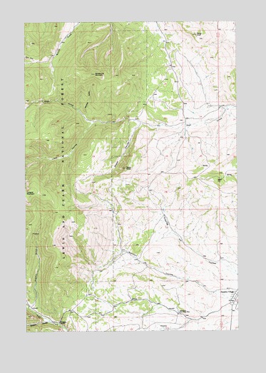 Woodhurst Mountain, MT USGS Topographic Map