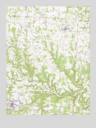 Woodsfield, OH USGS Topographic Map