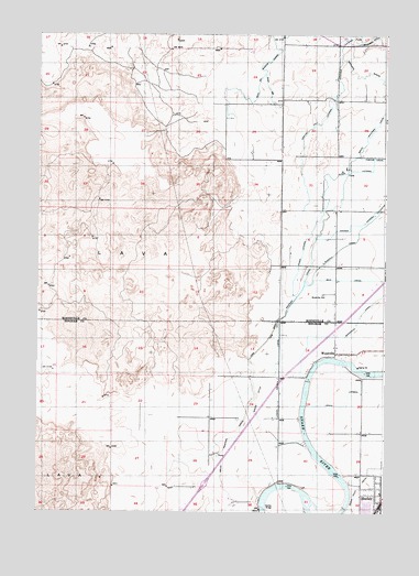 Woodville, ID USGS Topographic Map