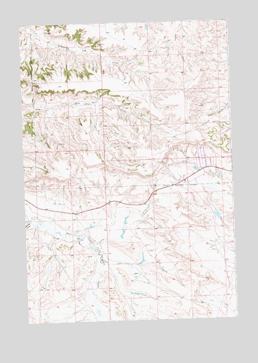 Woody Mountain NW, MT USGS Topographic Map