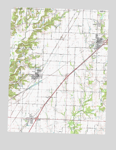 Worden, IL USGS Topographic Map