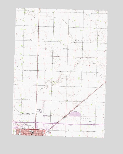 Worthington North, MN USGS Topographic Map