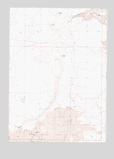 Wrangle Butte, OR USGS Topographic Map