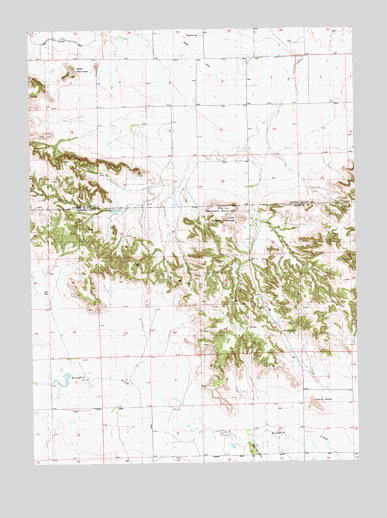 Wright Gap, NE USGS Topographic Map