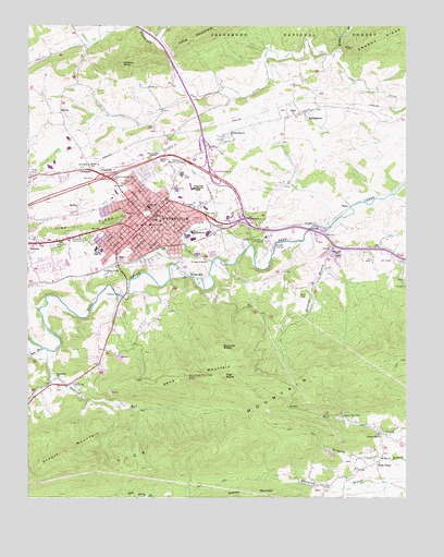 Wytheville, VA Topographic Map - TopoQuest