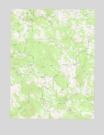 Yager Junction, CA USGS Topographic Map