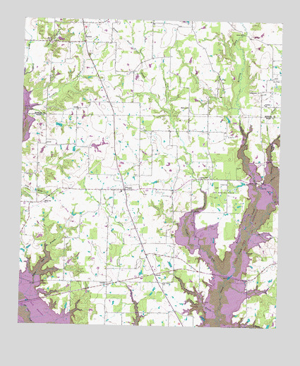 Yantis, TX USGS Topographic Map