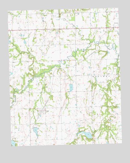 Yeager, OK USGS Topographic Map