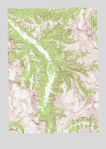 Yellow Mountain, WY USGS Topographic Map
