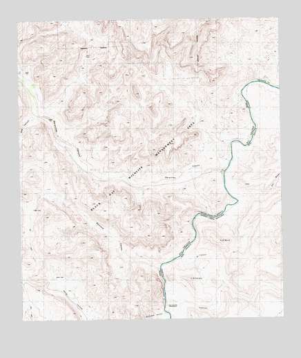 Bourland Canyon, TX USGS Topographic Map