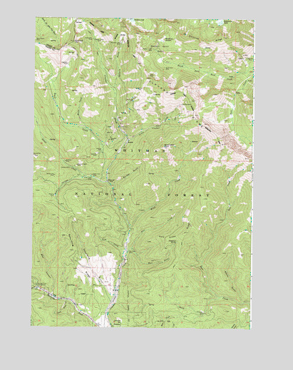 Bourne, OR USGS Topographic Map