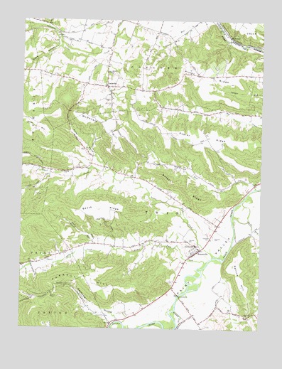 Bourneville, OH USGS Topographic Map