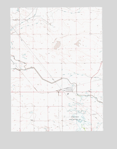 Yoder, WY USGS Topographic Map