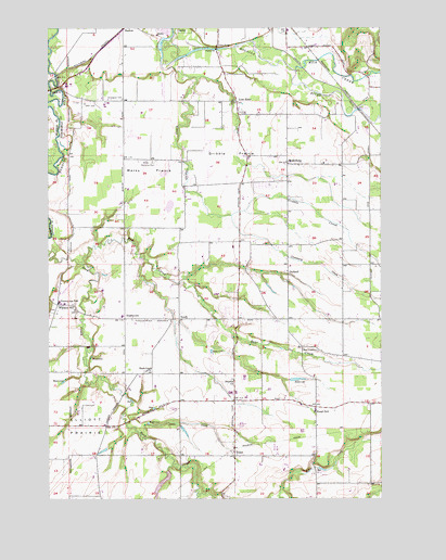 Yoder, OR USGS Topographic Map