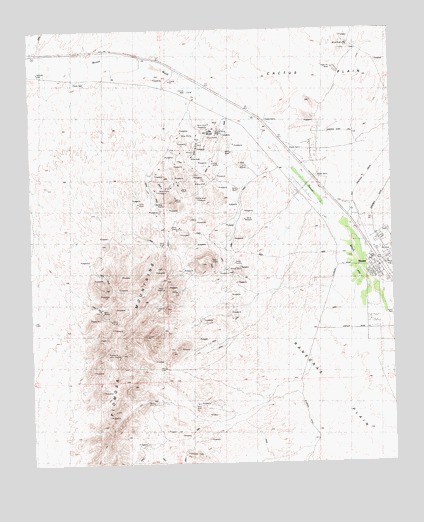 Bouse, AZ USGS Topographic Map