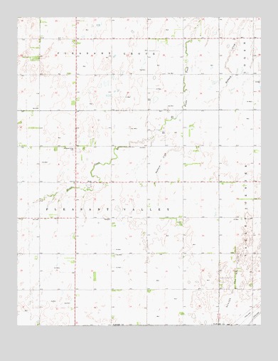 Zook, KS USGS Topographic Map
