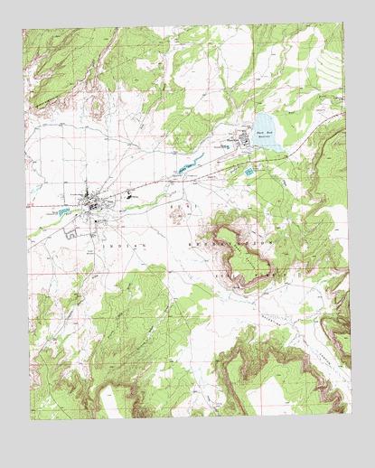 Zuni, NM USGS Topographic Map