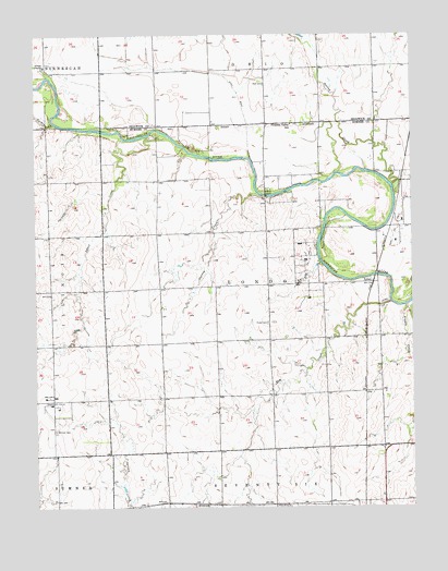 Zyba, KS USGS Topographic Map