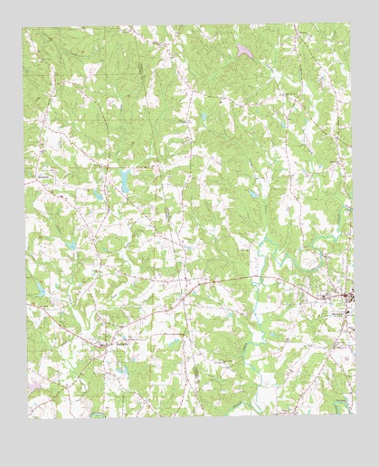 Bowdon West, GA USGS Topographic Map