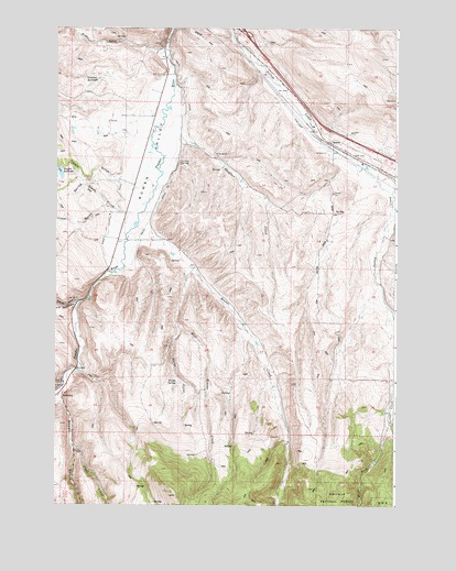 Bowen Valley, OR USGS Topographic Map